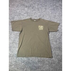 Sun International Mens L‎ Vtg Estes Park Colorado Crazy Moose Saloon Tee Outdoor